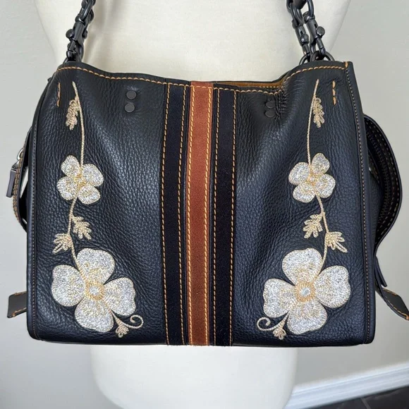 Coach Western Embroidered Rogue with Clochette, Hangtag, & Dustbag - Picture 2 of 16